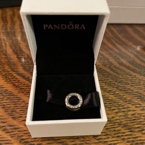 Pandora Circle Pave Charm for Reflexions bracelet